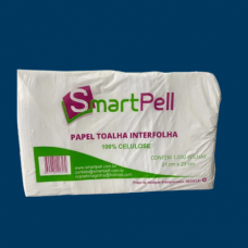 Papel Toalha Interfolhas 100% Celulose SmartPell 1000 Folhas